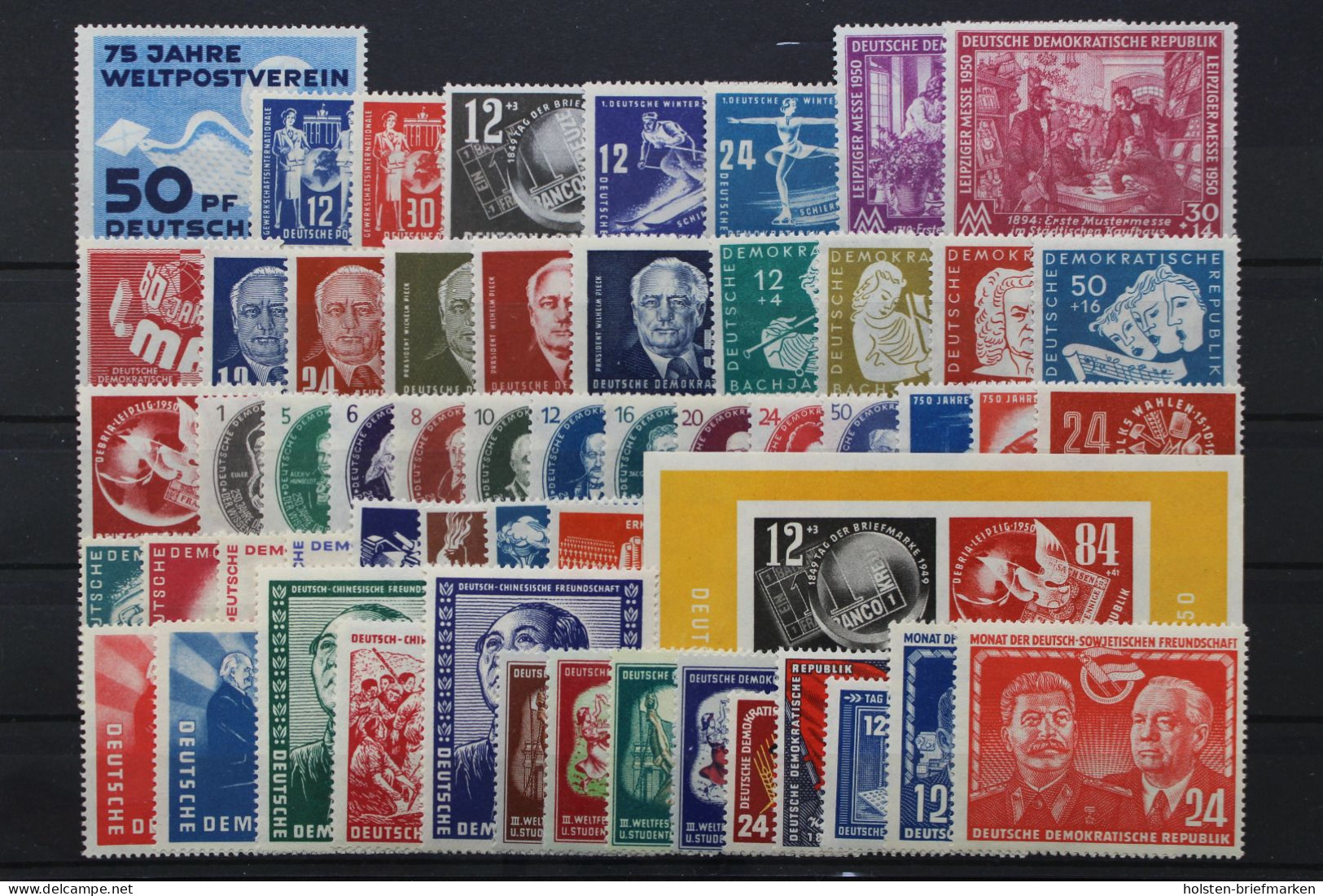 DDR, MiNr. 242-297, Jahrgänge 1949-1951, Kollektion, Postfrisch - Ungebraucht