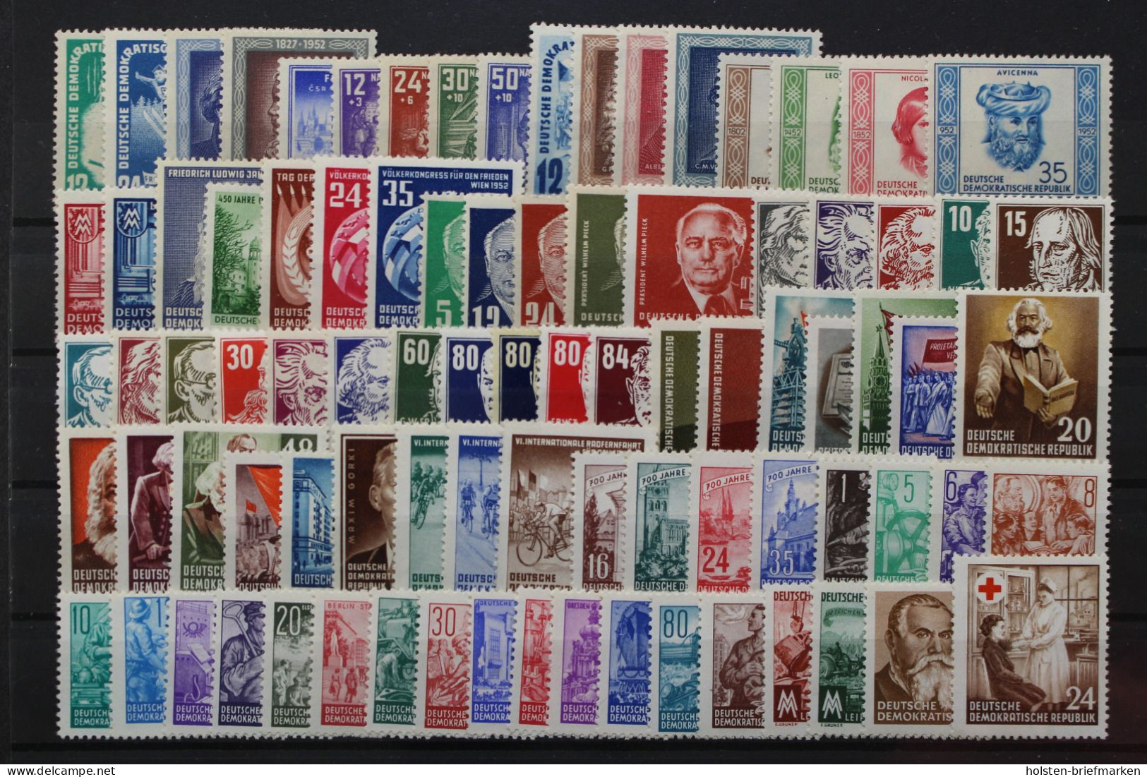 DDR, MiNr. 298-Block 10, Jahrgänge 1952-1954, Kollektion, Postfrisch - Unused Stamps