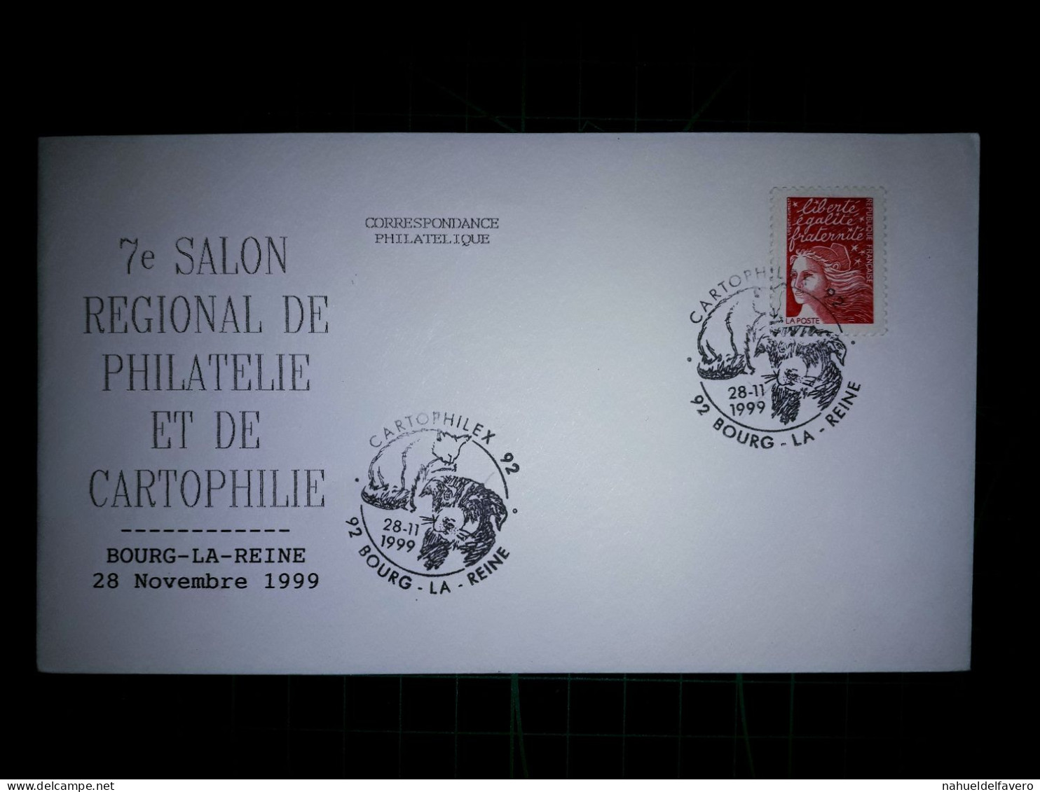 FRANCE, Enveloppe Enveloppe FDC "7e Salon Régional De Philatélie Et De Cartophilie". Cachet De La Poste Spécial. Années - 1990-1999
