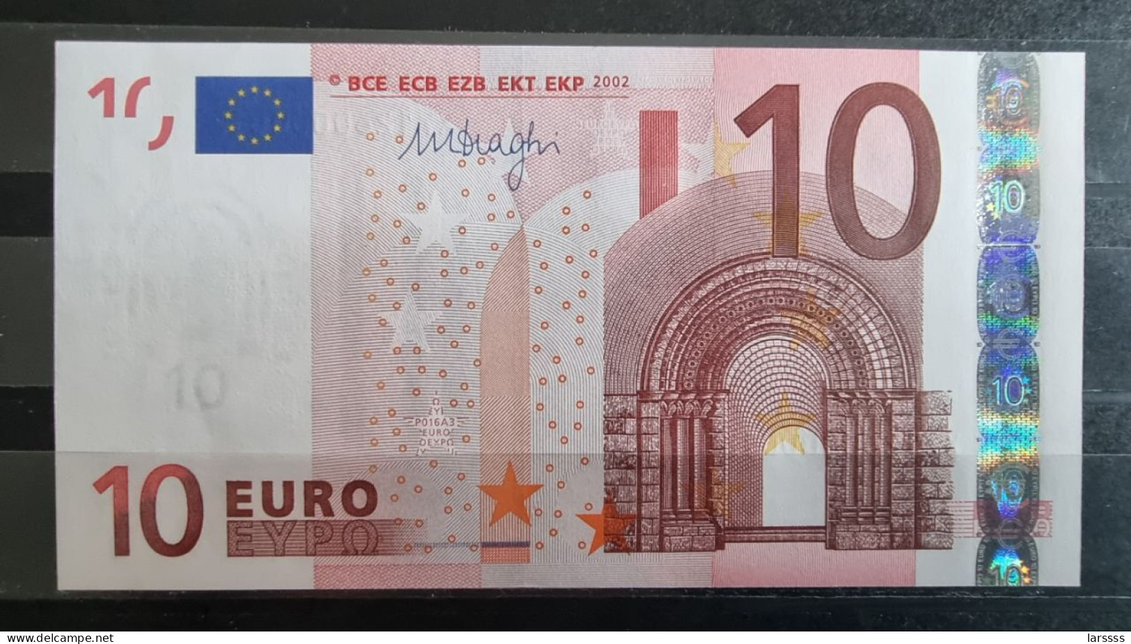 1 X 10€ Euro Draghi P016A3 X71260000013 - UNC RARE Number - 10 Euro