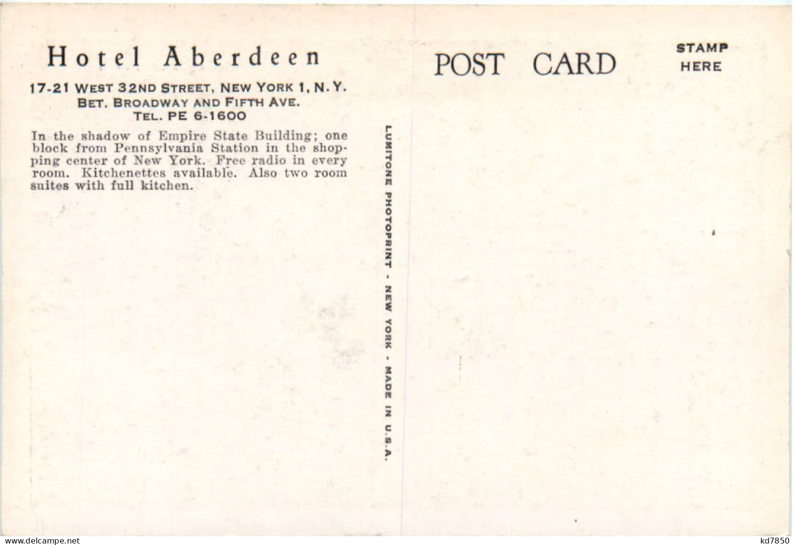 New York - Hotel Aberdeen - Altri & Non Classificati