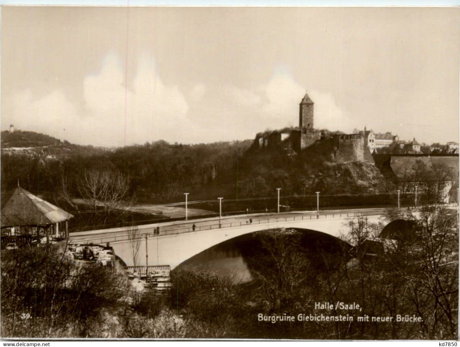 Halle A.S., Burgruine Giebichenstein Mit Neuer Brücke - Halle (Saale)