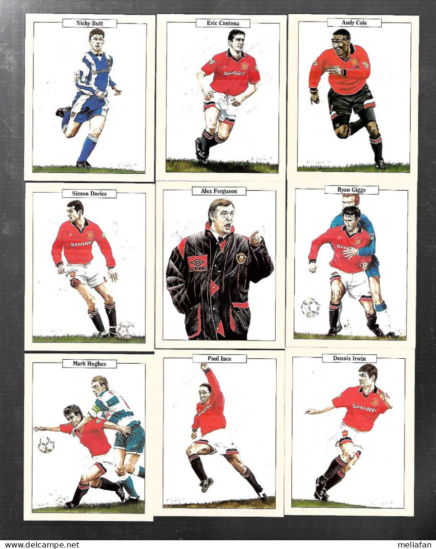 Y406 - BOB ROY CARDS - MANCHESTER UNITED - FERGUSON CANTONA COLE GIGGS KEANE SCHOLES SCHMEICHEL... - Tarjetas