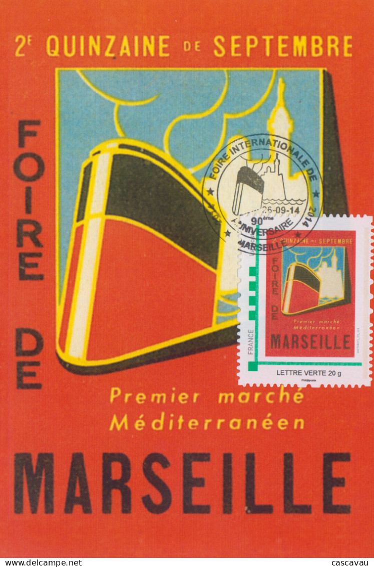 Carte  Maximum   FRANCE    Foire  De  MARSEILLE   2014 - Sonstige & Ohne Zuordnung