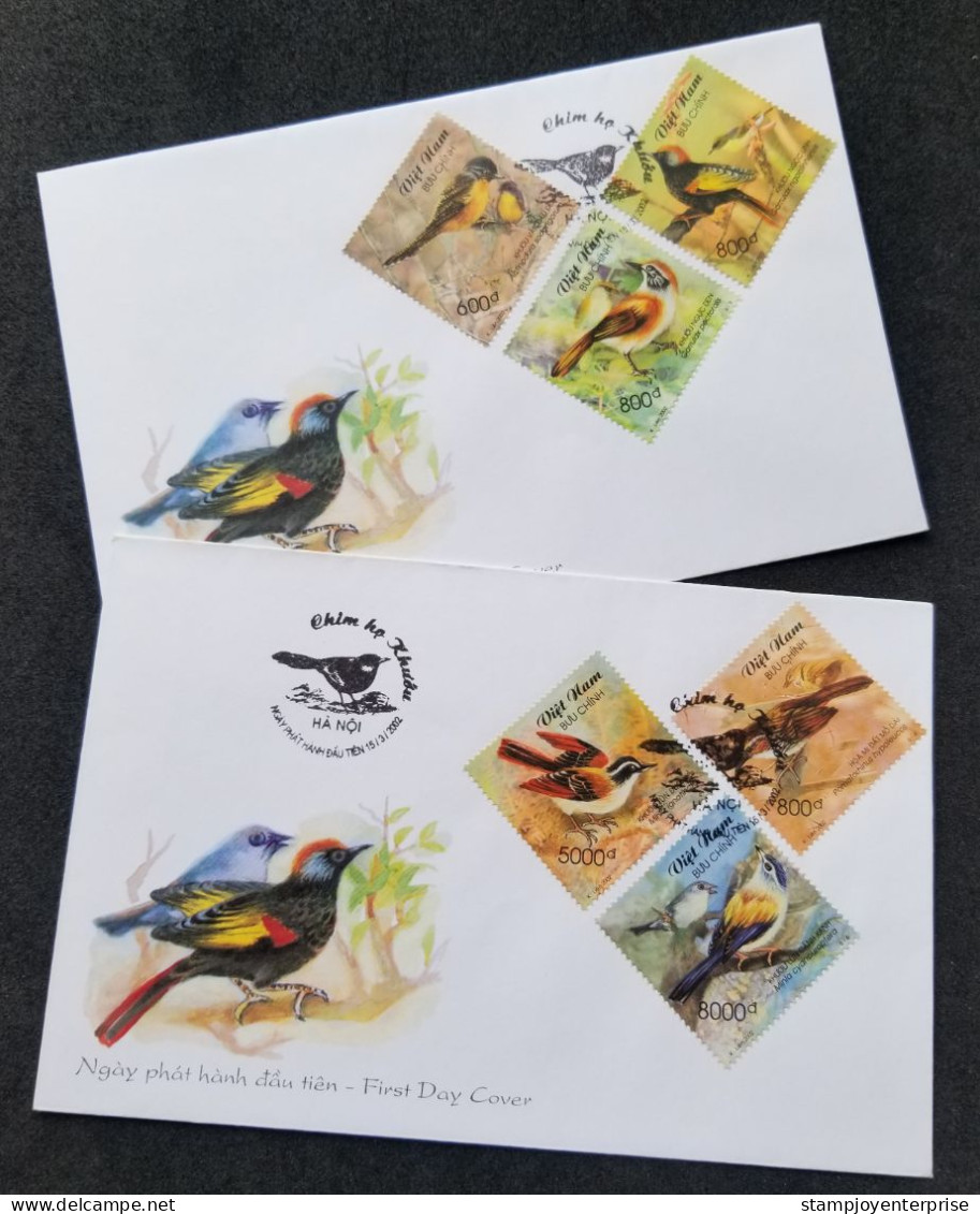 Vietnam Birds 2002 Fauna Wildlife Bird (FDC Pair) - Viêt-Nam