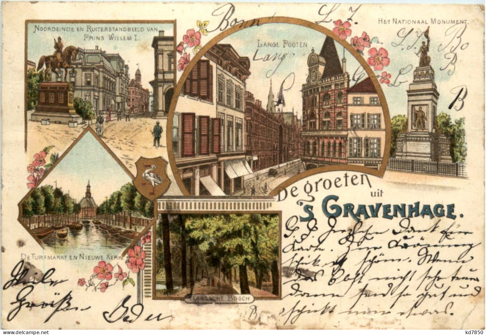 De Groeten Uit S Gravenhage - Litho - Den Haag ('s-Gravenhage)