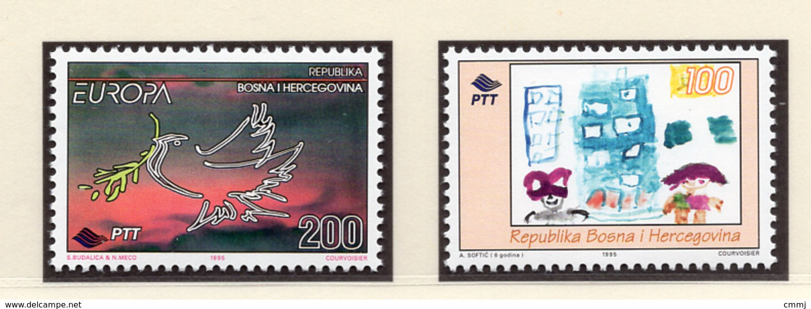 1995 - BOSNIA ERZEGOVINA - Mi.  Nr. 24+26 - NH - (UP121.23) - Bosnien-Herzegowina