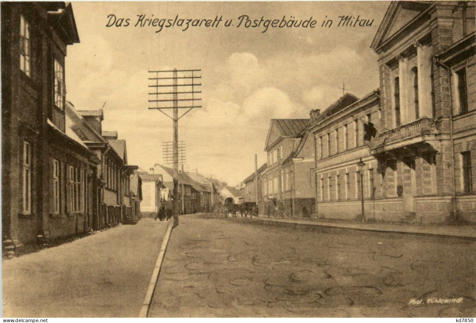 Mitau - Kriegslazarett Und Postgebäude - Latvia