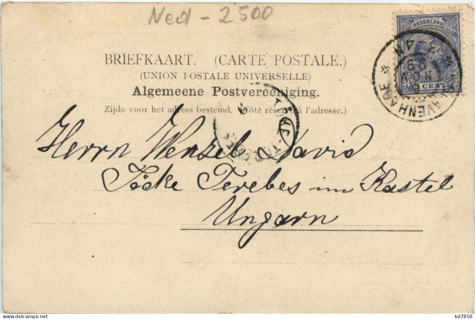 Internat. Vrede Congres Te S Gravenhage 1899 - Den Haag ('s-Gravenhage)