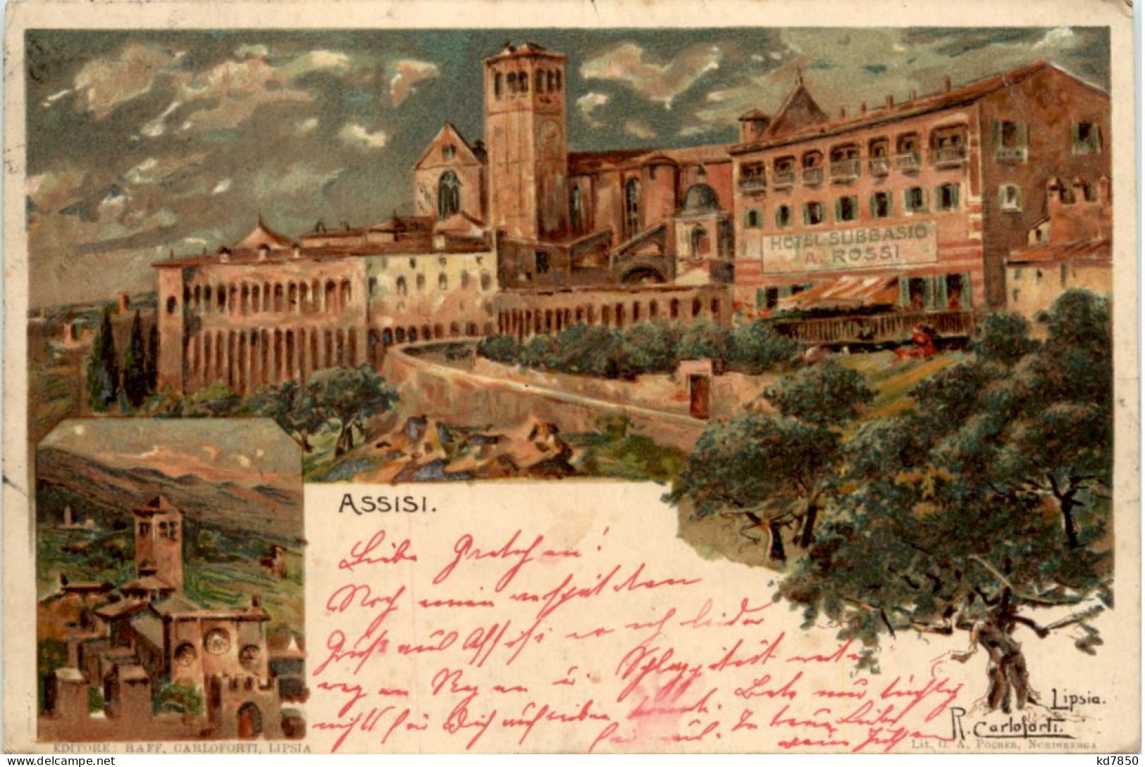 Assisi - Litho - Sonstige & Ohne Zuordnung