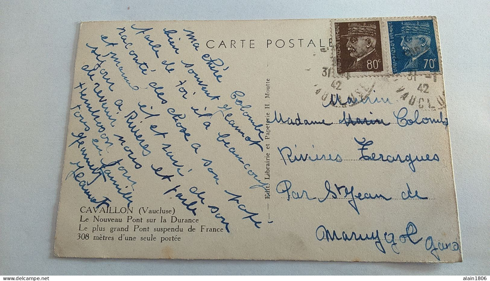Carte Postale Ancienne ( R8  ) De Cavaillon - Cavaillon