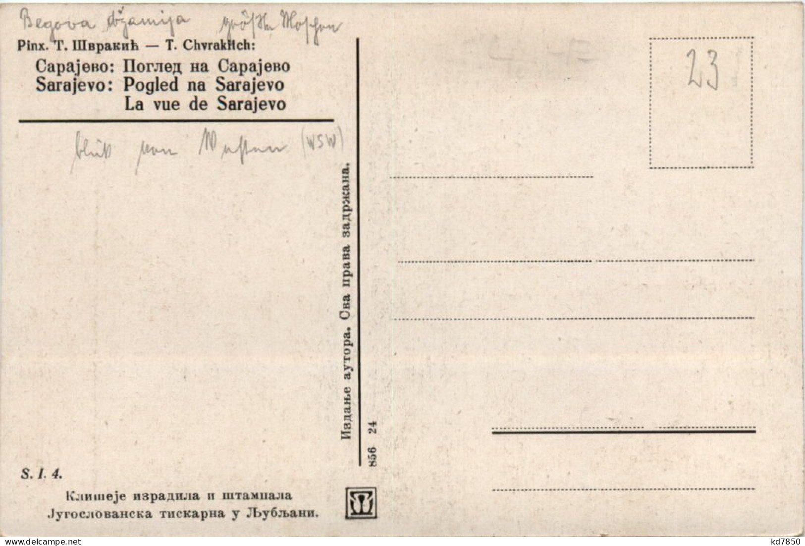 Sarajevo - Pogled Na Sarajevo - Bosnien-Herzegowina