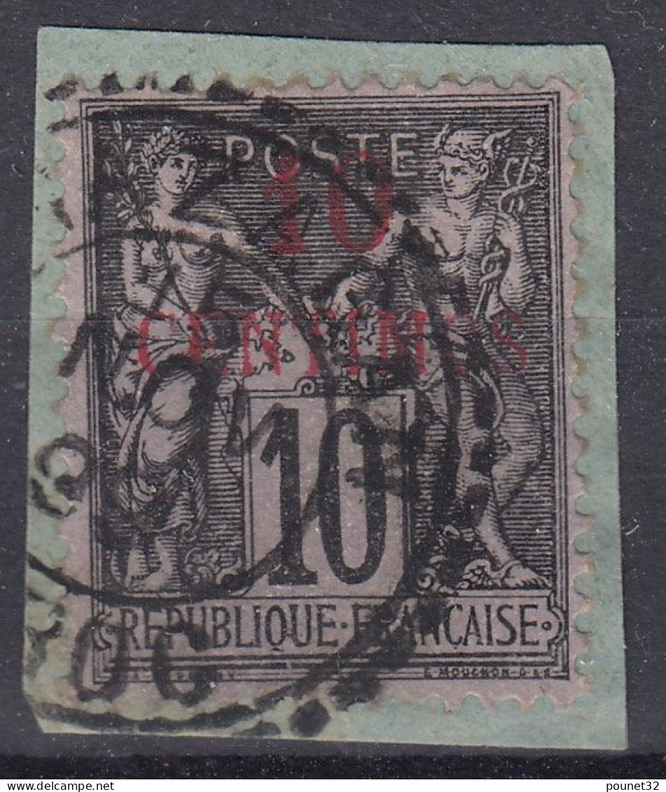 TIMBRE MAROC TYPE SAGE 10 CENTIMOS NOIR N° 3 N/B CACHET MAZAGAN 15 NOV 99 - Used Stamps