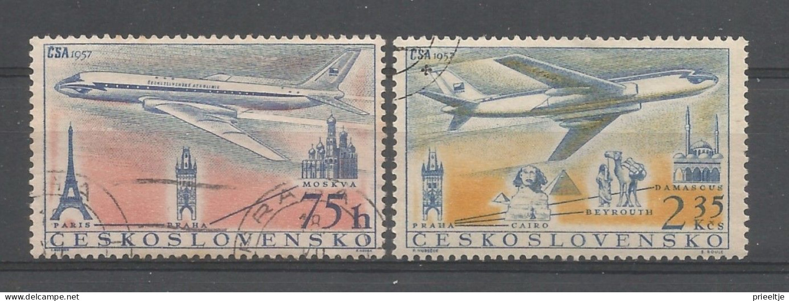 Ceskoslovensko 1957 Aviation Y.T. A 45/46 (0) - Luftpost