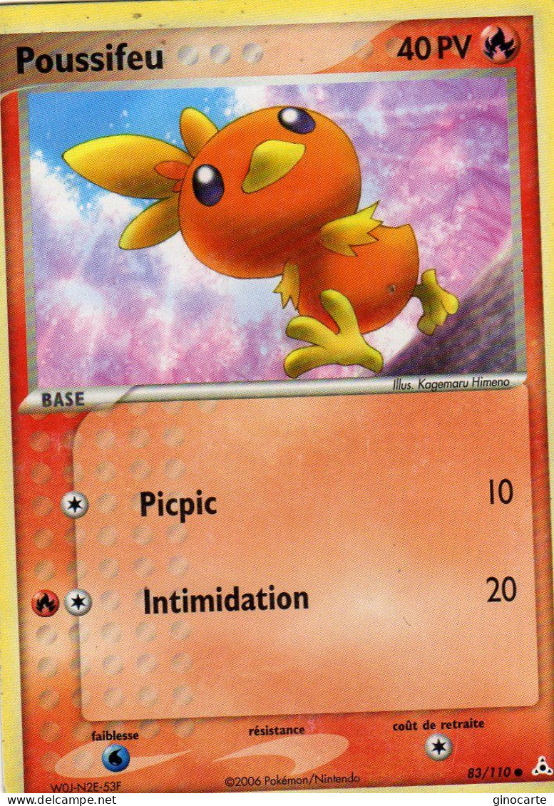 Carte Pokemon 83/110 Poussifeu 40pv 2006 - Altri & Non Classificati