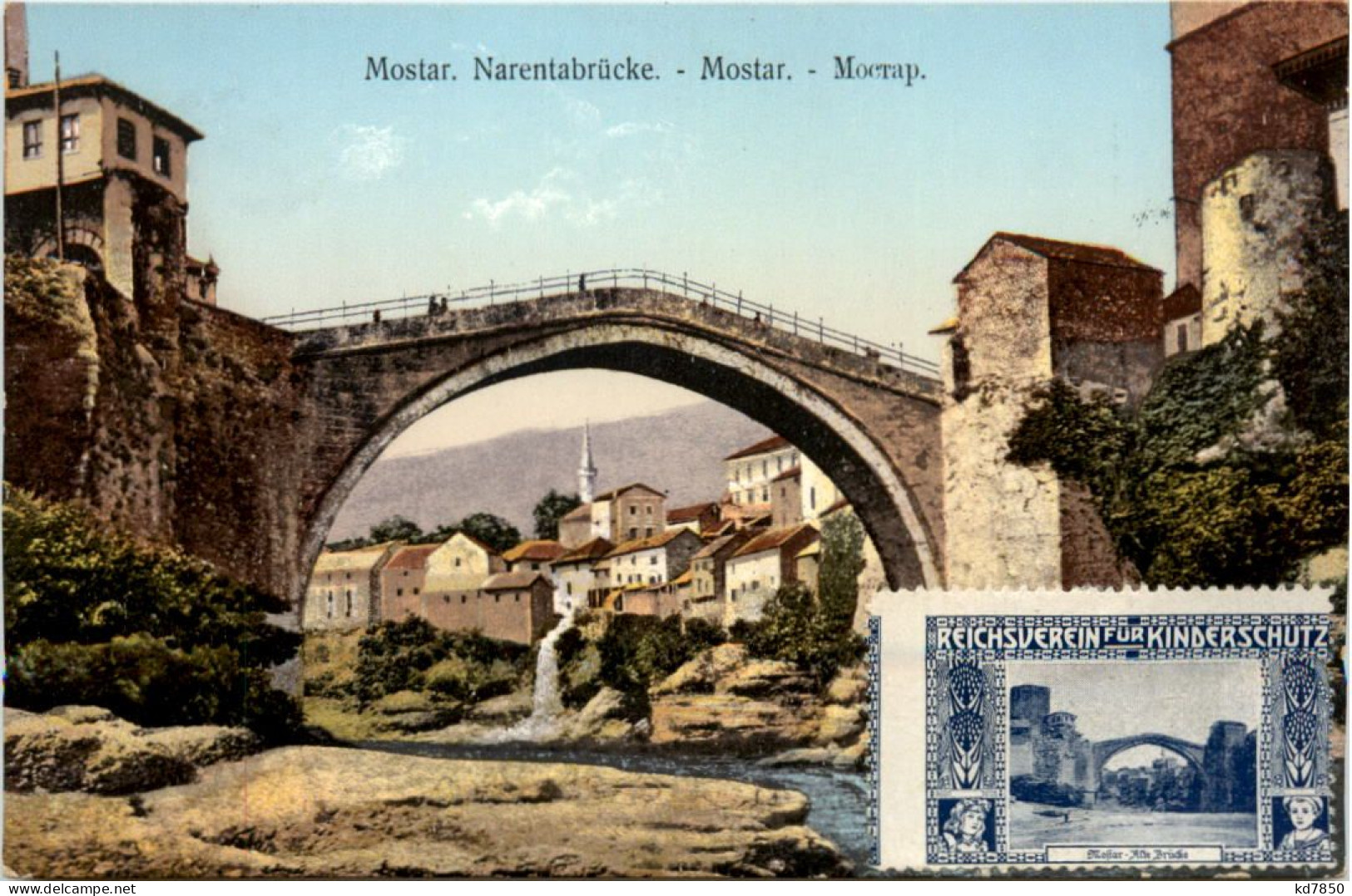 Mostar - Narentabrücke - Bosnia Y Herzegovina