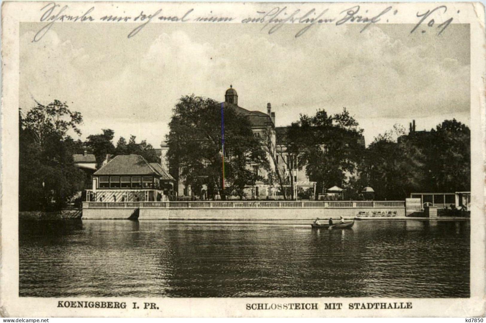 Königsberg - Schlossteich Mit Stadthalle - Ostpreussen