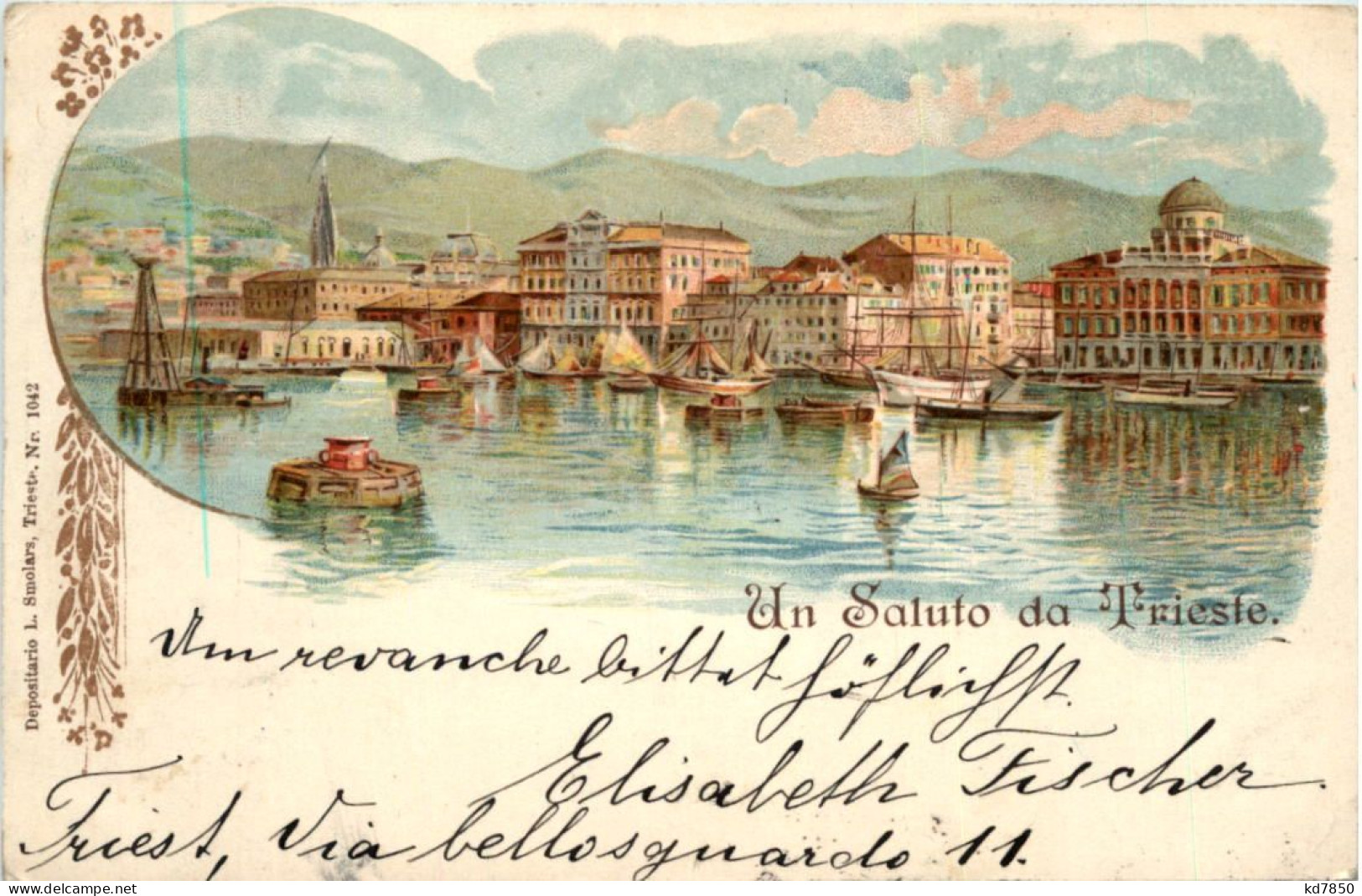 Un Saluto Da Trieste - Litho - Trieste