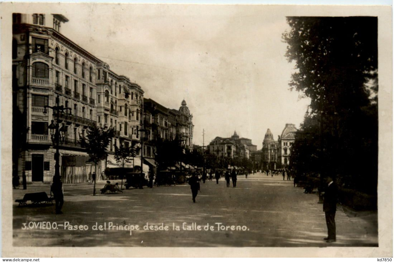 Oviedo - Paseo Del Principe Desde La Calle De Toreno - Asturias (Oviedo)