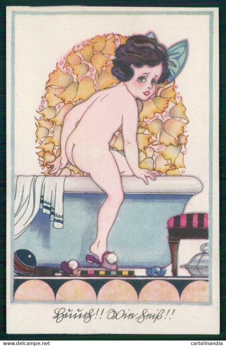 Artist Signed Nude Girl Jugendstil NPG Serie 8015-4 Postcard TC5832 - Other & Unclassified