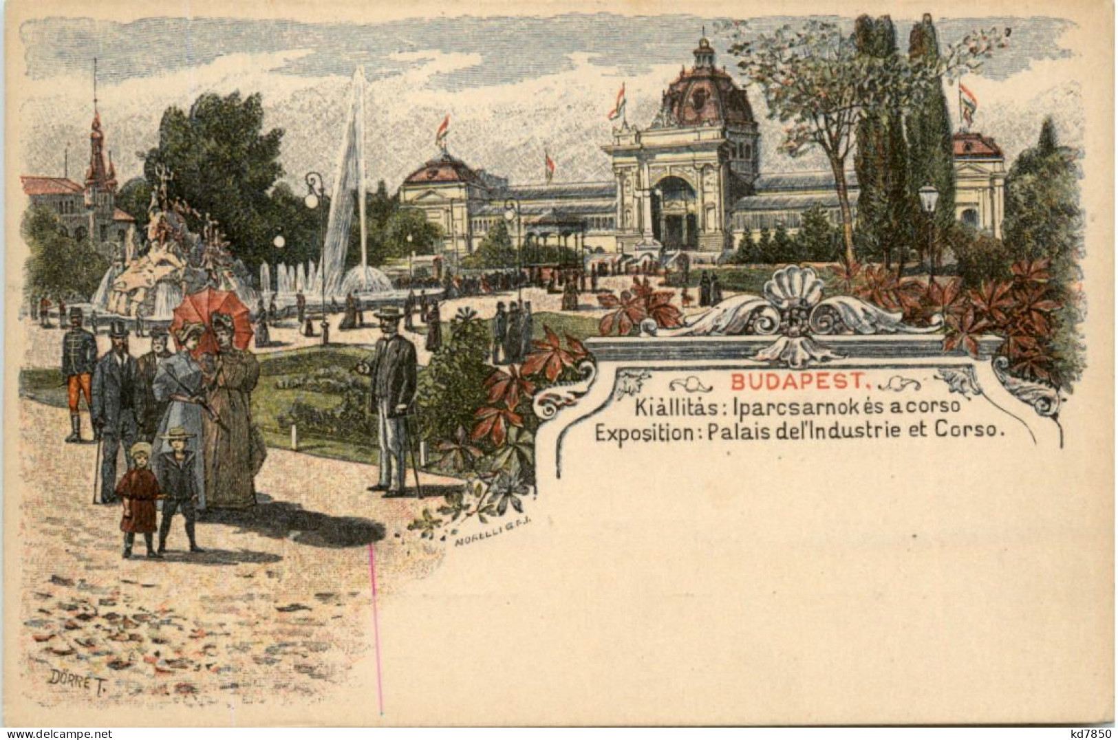 Budapest - Exposition - Litho Ganzsache - Hungría