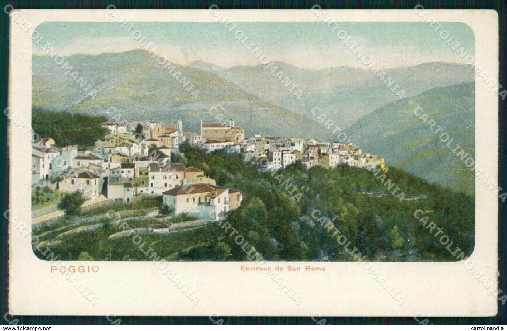 Imperia Sanremo Poggio RETRO BIANCO Cartolina ZG3140 - Imperia