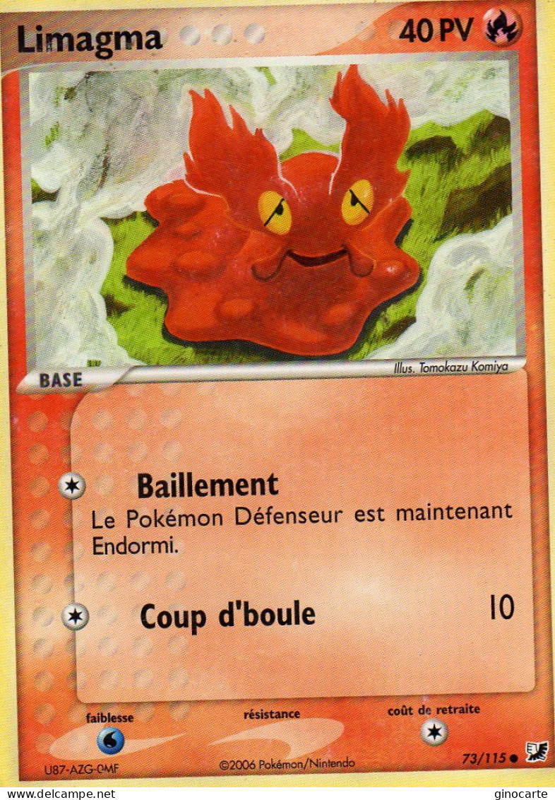 Carte Pokemon 73/113 Limagma 40pv 2006 - Andere & Zonder Classificatie