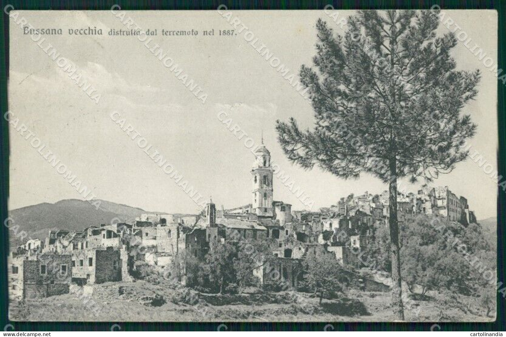 Imperia Sanremo Bussana Vecchia Terremoto 1887 Cartolina ZG3149 - Imperia