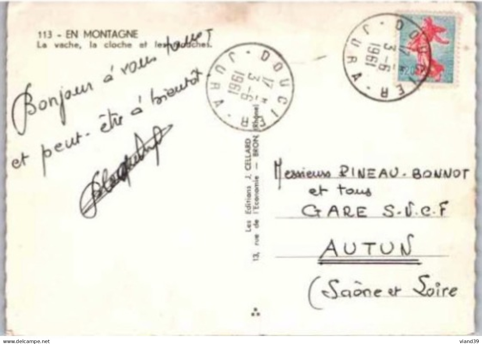 LA VACHE , La Cloche Et Les Mouches. -  En Montagne.   1961. - Cows
