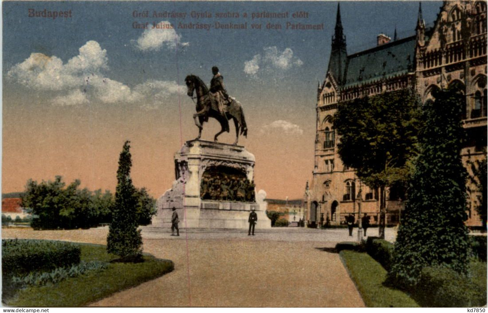 Budapest - Graf Julius Denkmal - Feldpost - Ungarn