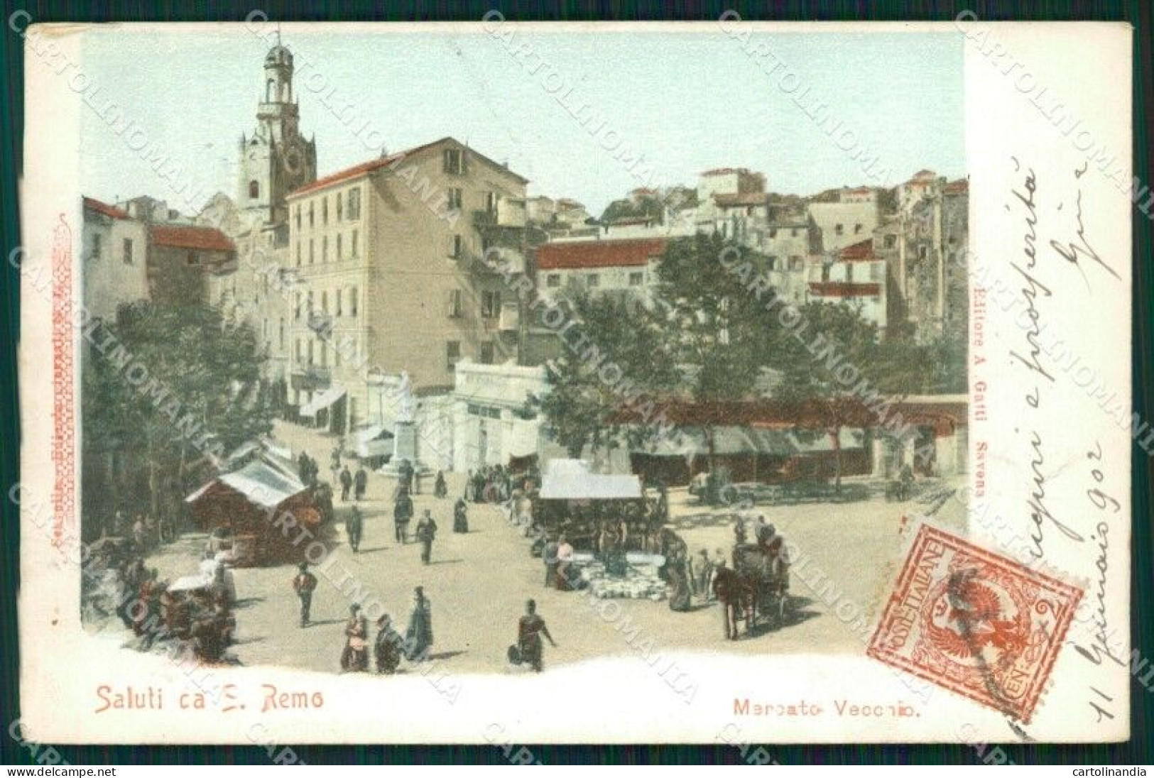 Imperia Sanremo Mercato Cartolina ZG3162 - Imperia