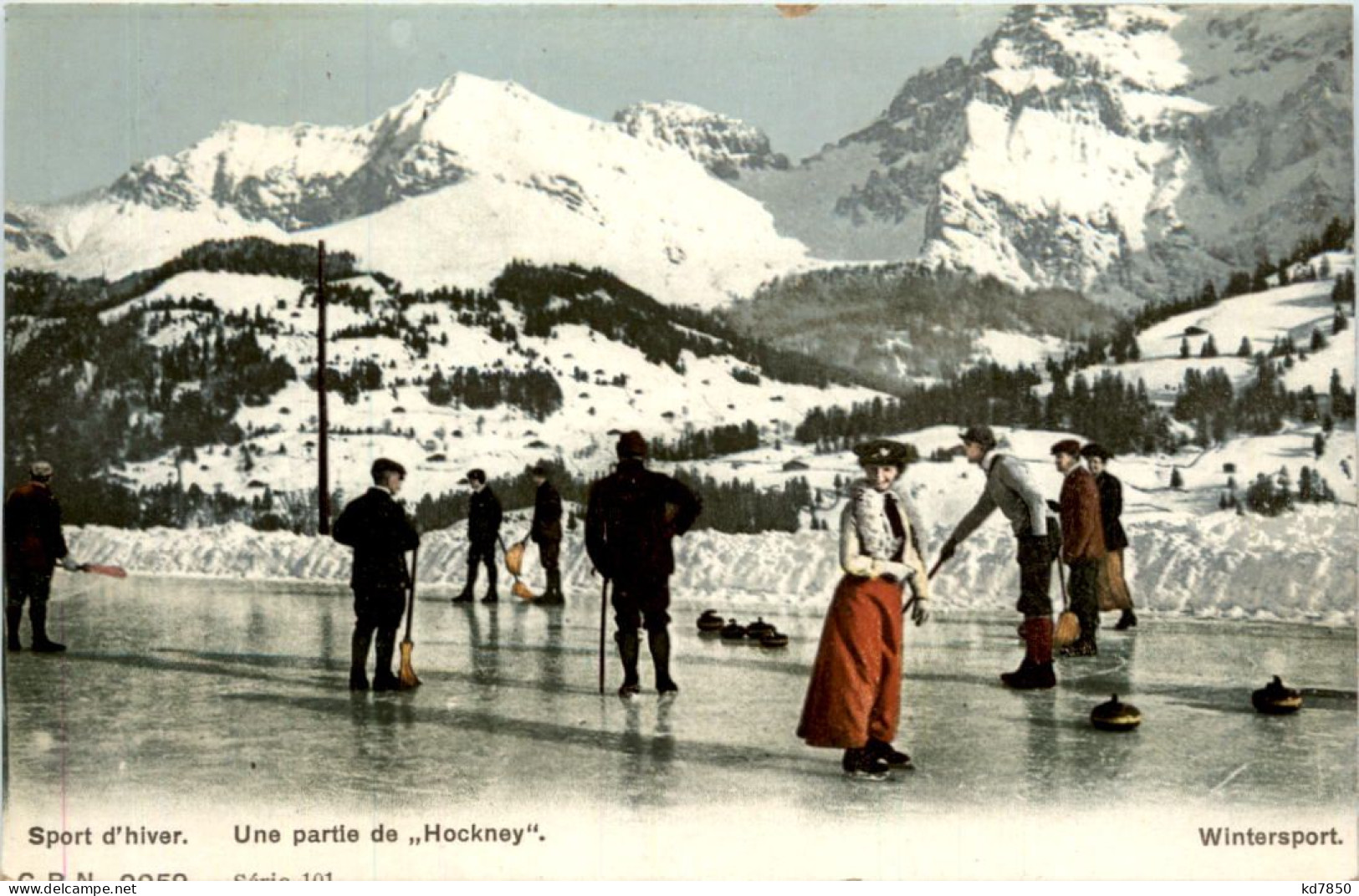 Une Partie De Hockey - Curling - Davos - Sports D'hiver