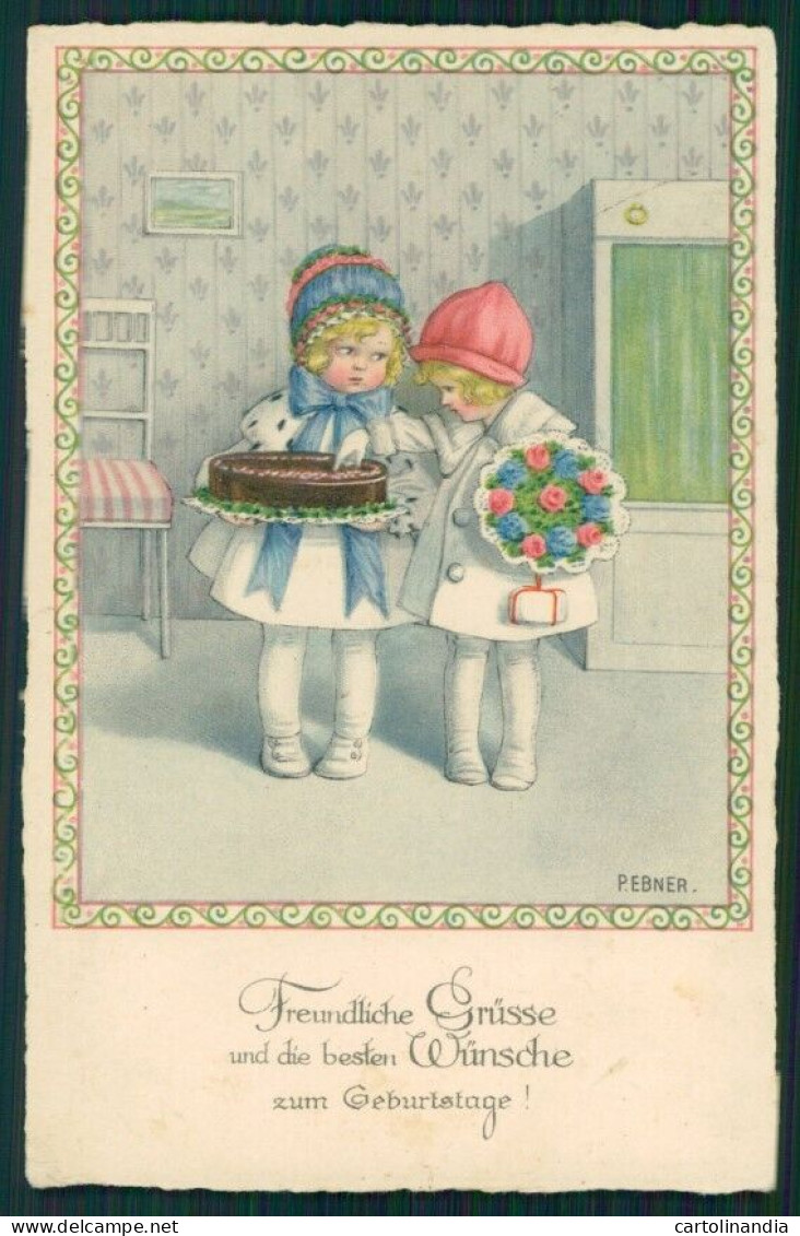 Artist Signed Pauli Ebner Children Serie 1075 Postcard TC2263 - Otros & Sin Clasificación