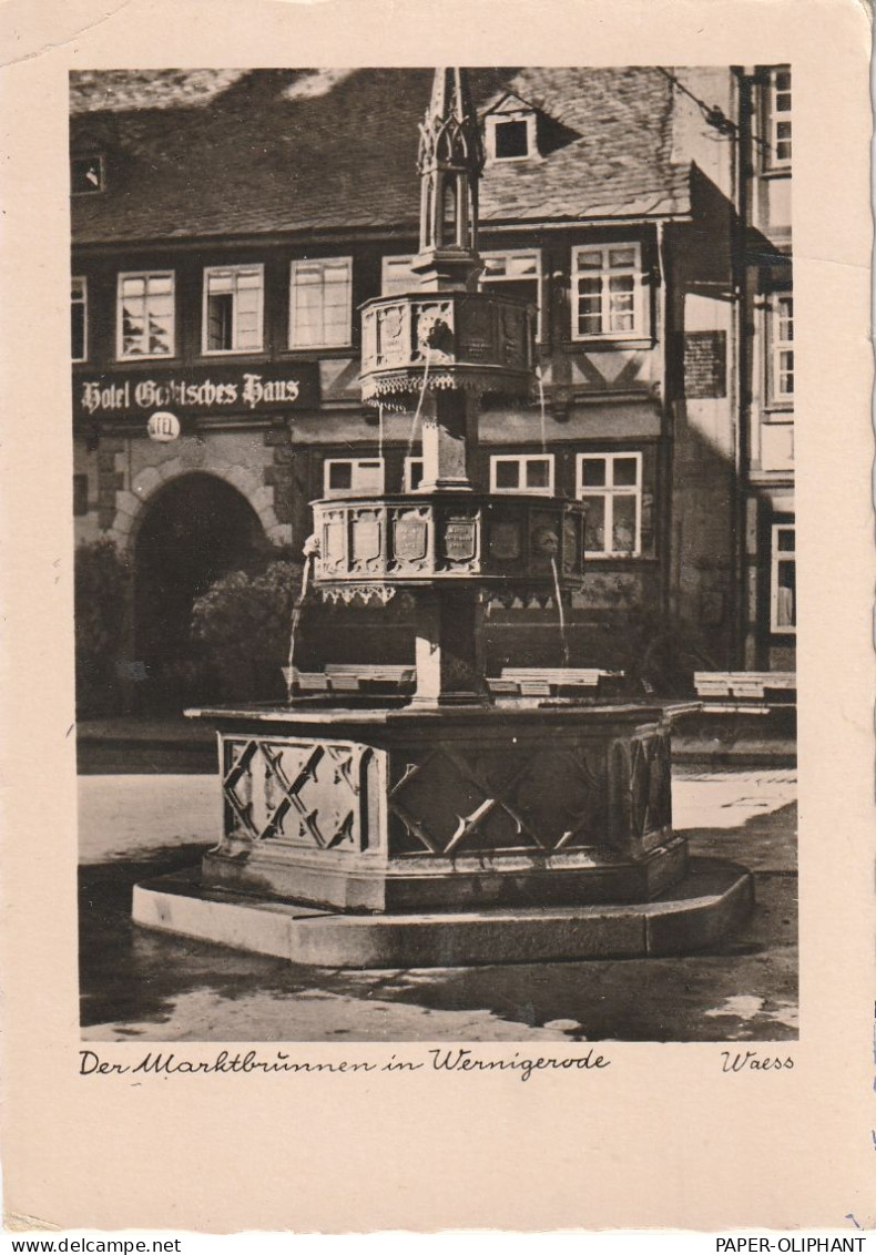 0-3706 WERNIGERODE, Marktbrunnen - Wernigerode