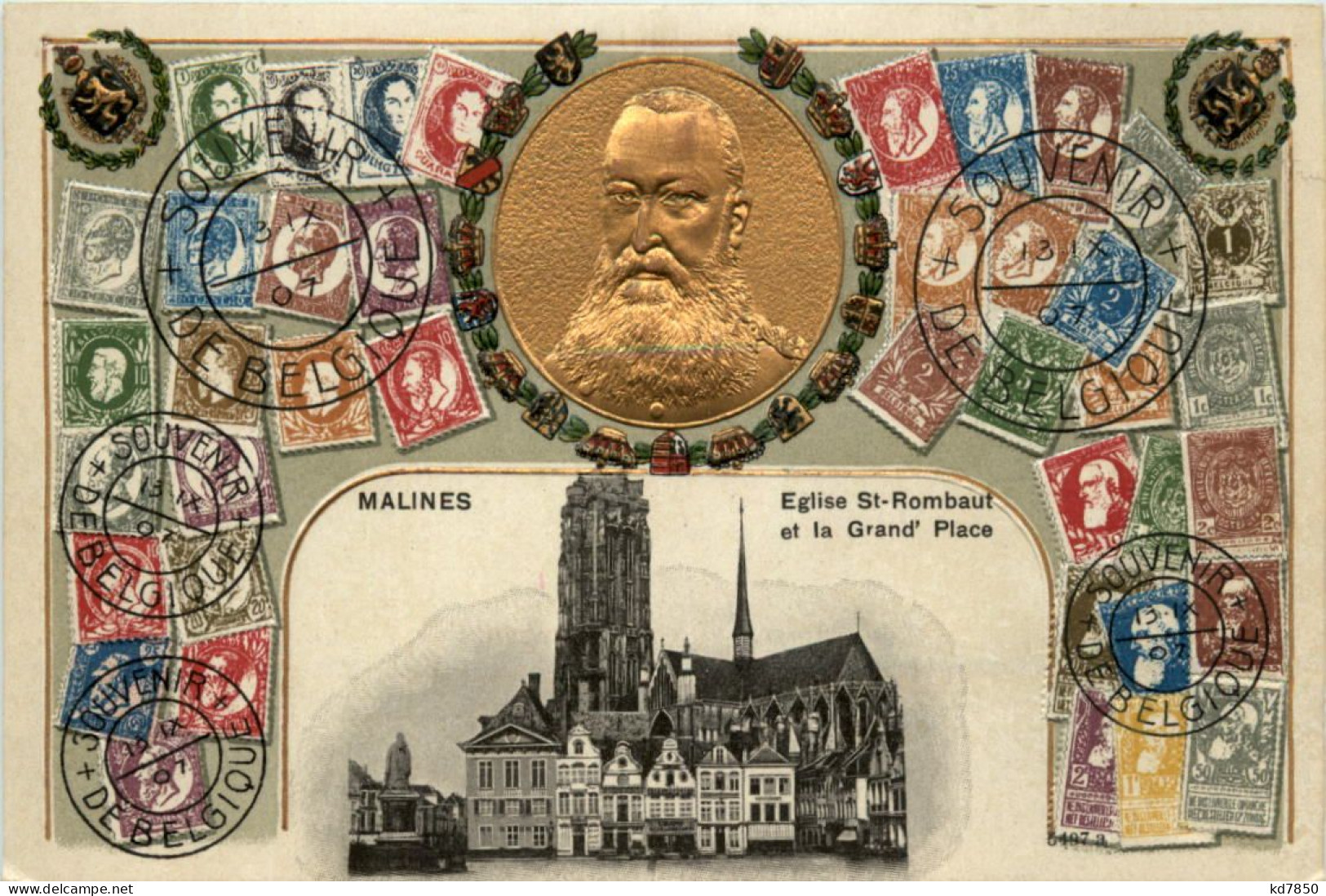 Malines - Briefmarken - Prägekarte - Mechelen