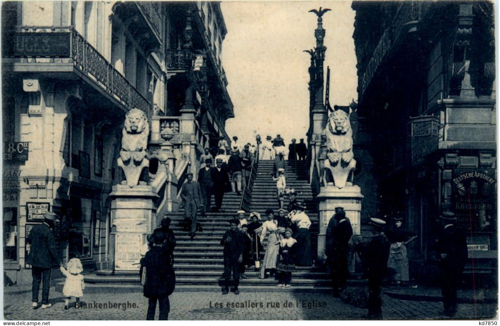 Blankenberghe - Les Escallers Rue De L Eglise - Blankenberge