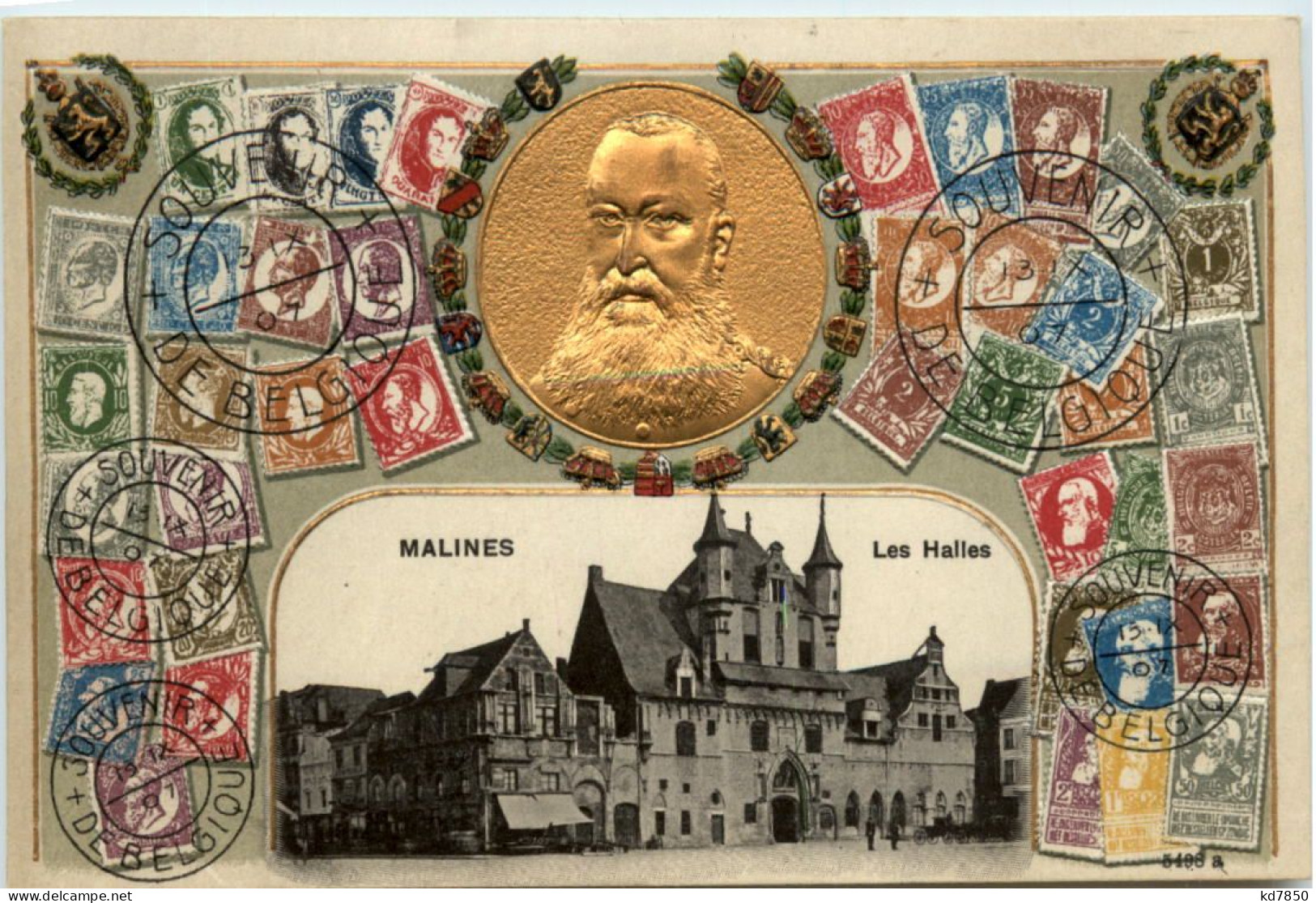 Malines - Briefmarken - Prägekarte - Mechelen