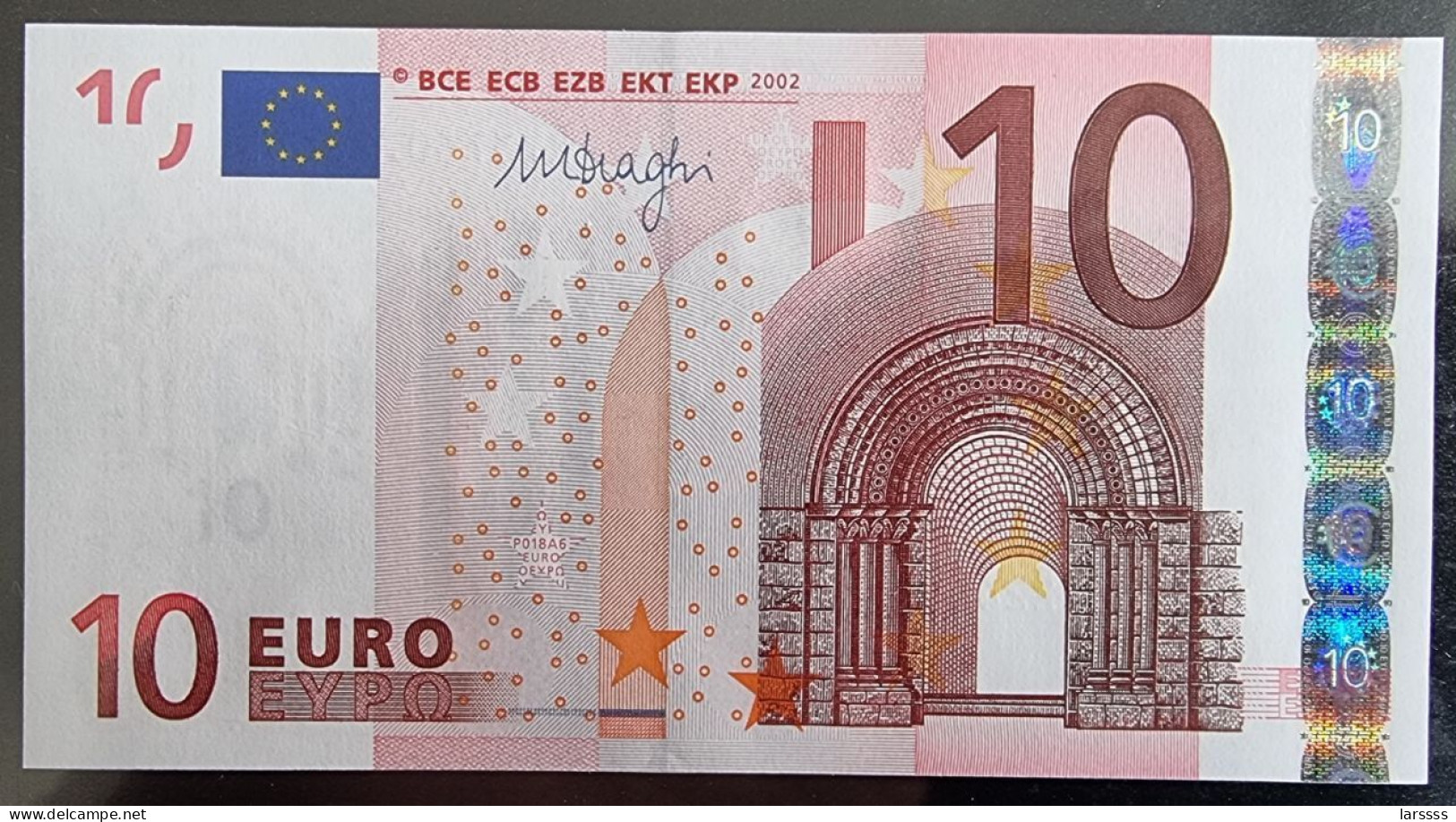 1 X 10€ Euro Draghi P018A6 X73760722445 - UNC - 10 Euro