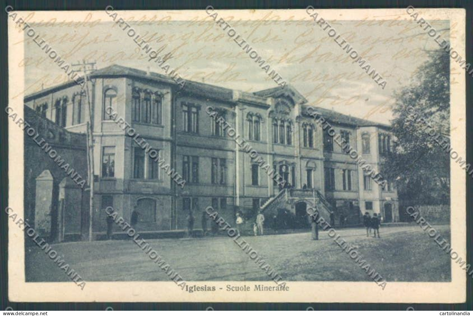 Cagliari Iglesias Scuole Minerarie Miniere Cartolina ZG0335 - Cagliari