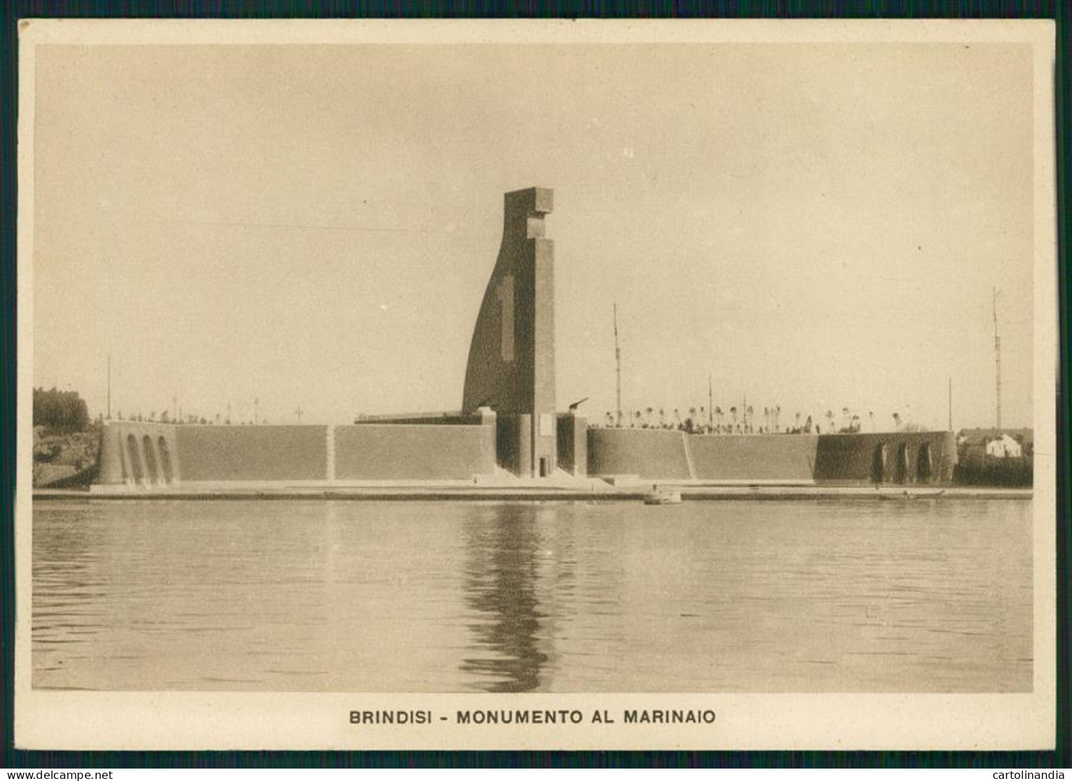 Brindisi Città Monumento Al Marinaio Fascismo FG Cartolina MZ5238 - Brindisi