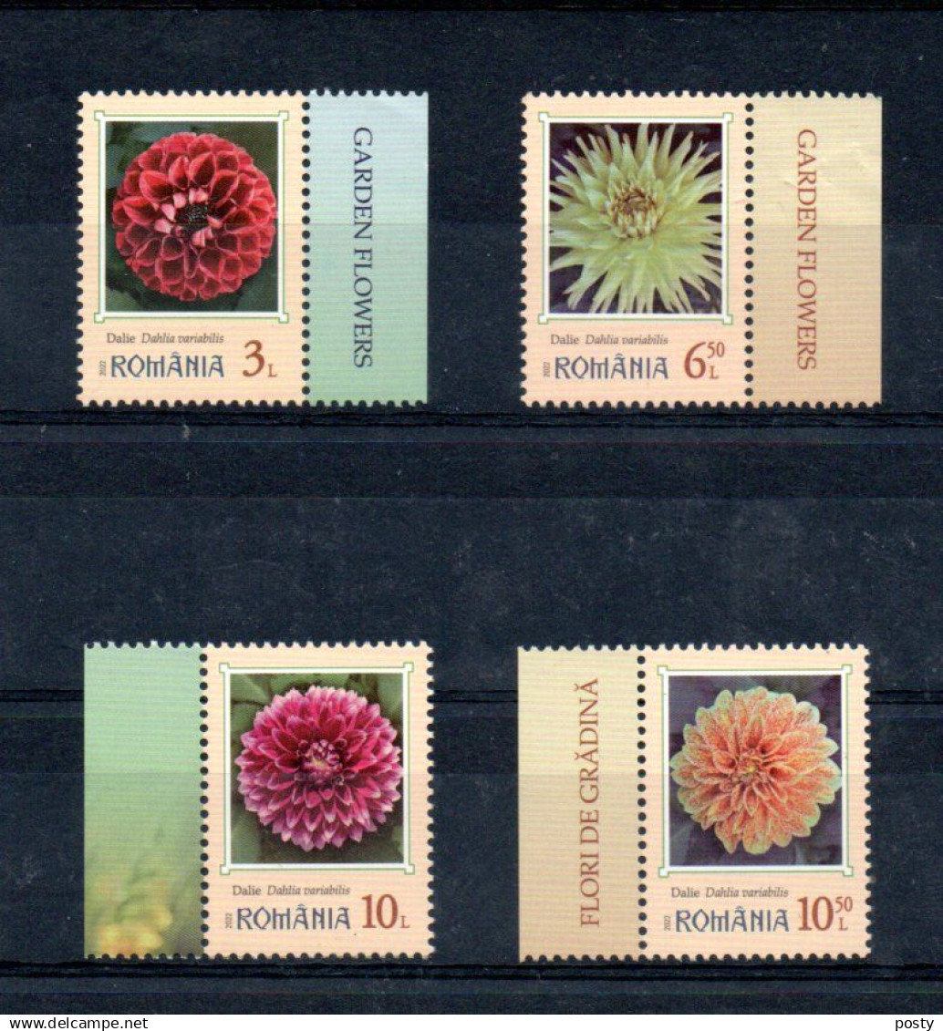 ROUMANIE - ROMANIA - 2022 - FLEURS - FLOWERS - BLUMEN - DAHLIA VARIABILIS - 10L - - Unused Stamps