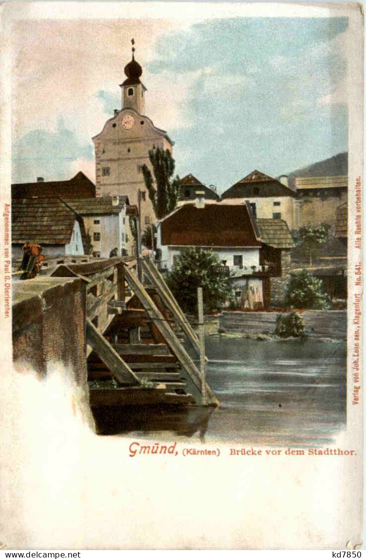Gmünd In Kärnten - Brücke Vor Dem Stadtthor - Spittal An Der Drau