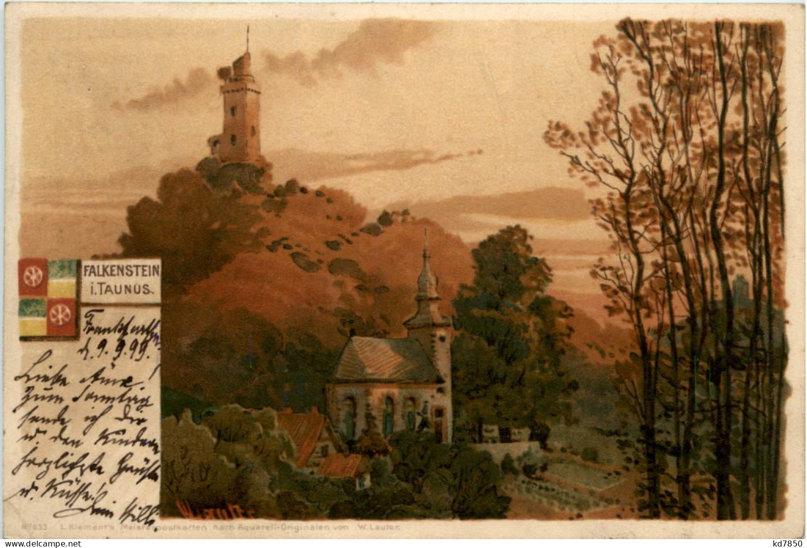 Falkenstein Im Taunus - Litho - Königstein - Koenigstein