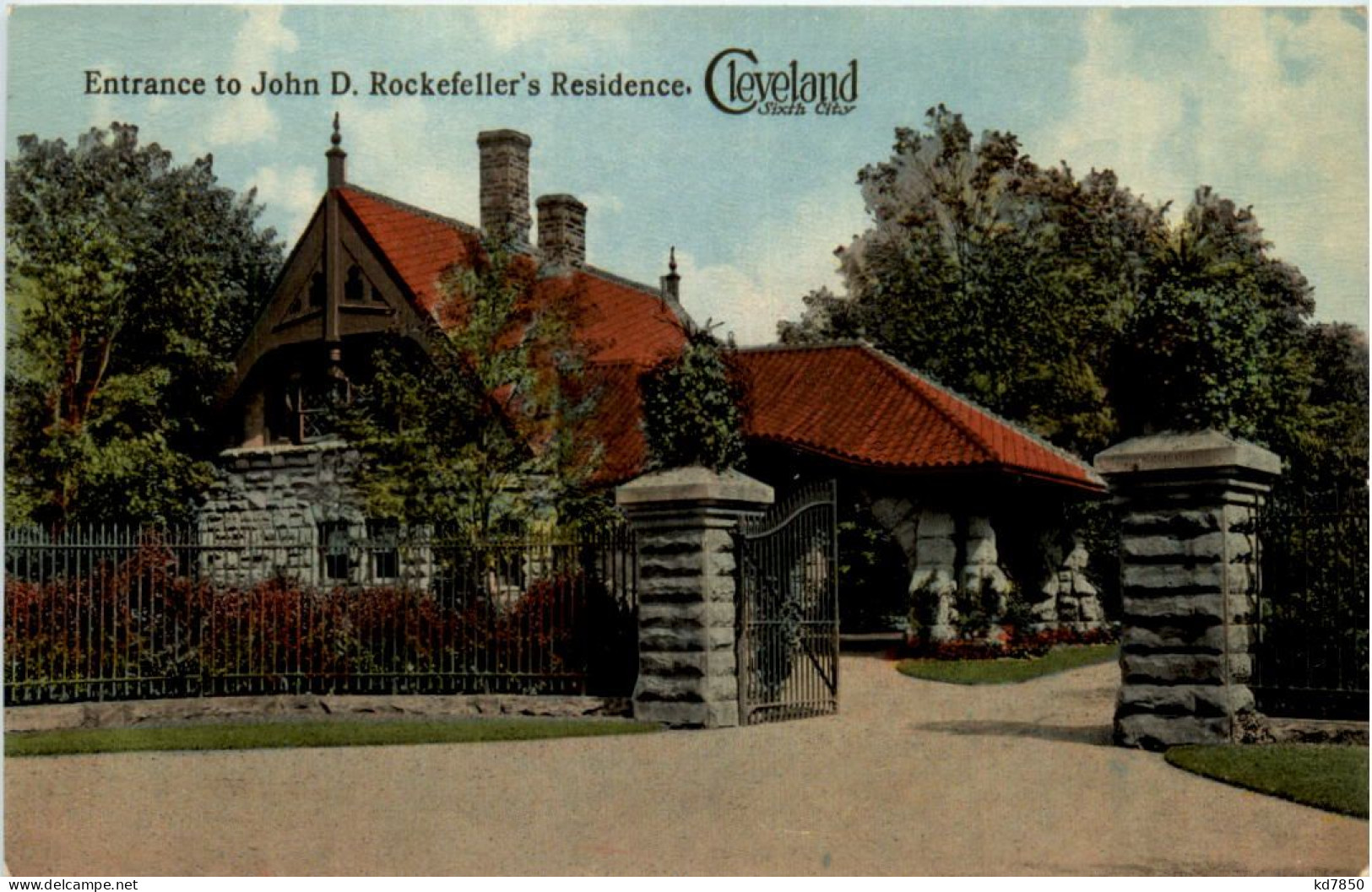 Cleveland - Entrance To John Rockefellers Residence - Cleveland