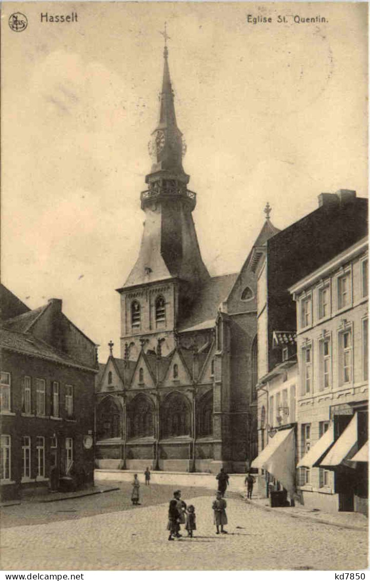 Hasselt - Eglise St. Quentin - Feldpost Landsturm Bataillon Nürnberg - Hasselt