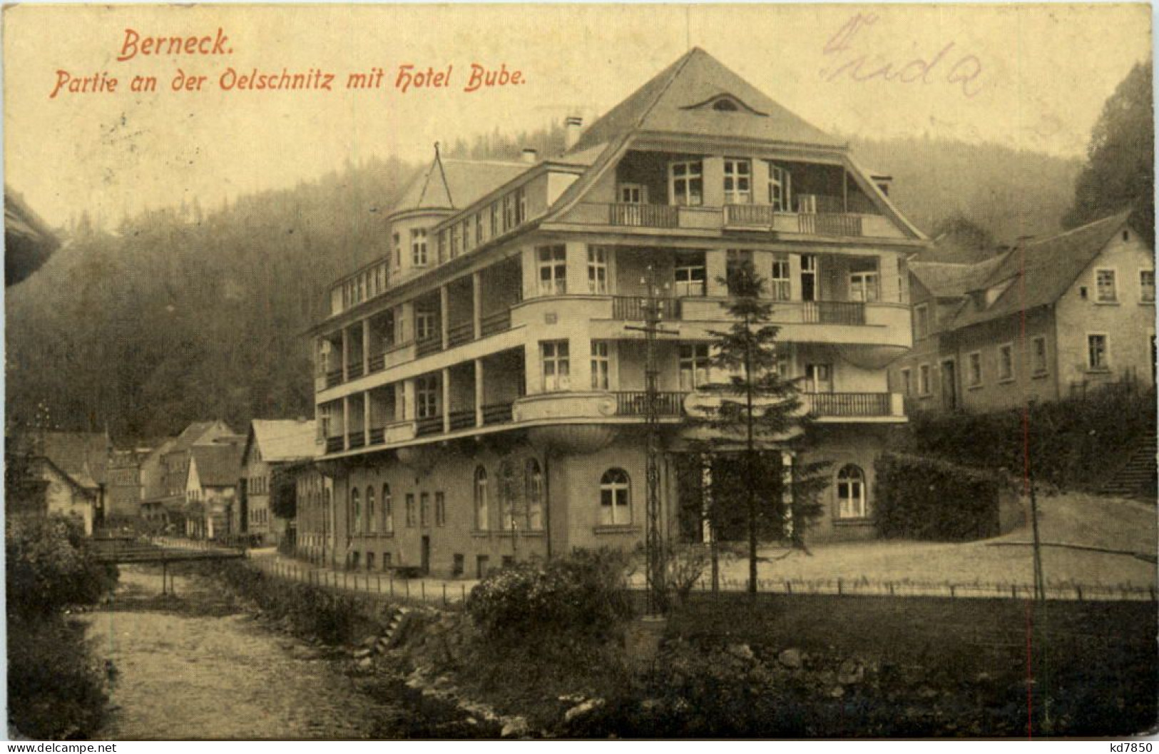 Berneck - Partie An Der Oelschnitz Mit Hotel Bube - Calw