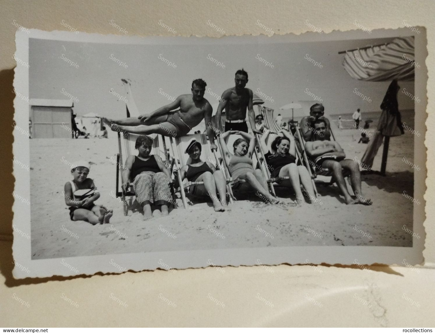 Italy Photo Boys & Girls On The Beach. Italia Foto Persone In Spiaggia. TORTORETO (Teramo) 1935 - Europe