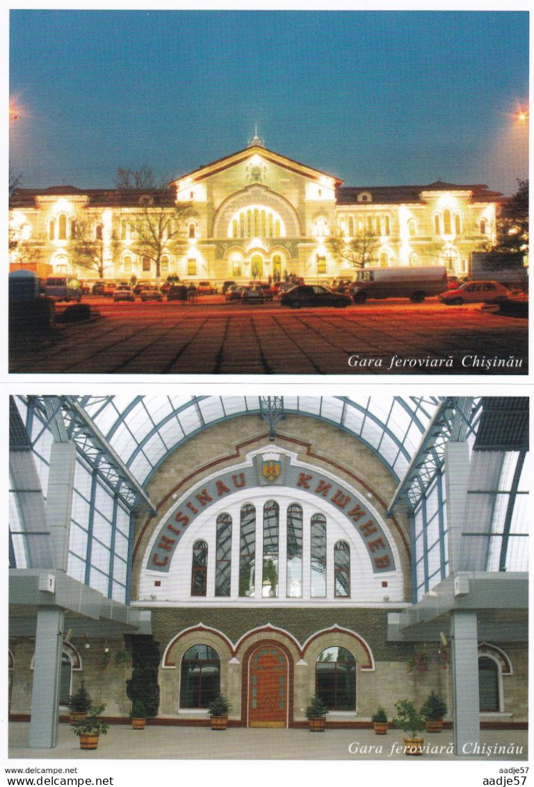 Moldova, 2004, 10 Railwaystations Compleet MNH** - Gares - Sans Trains