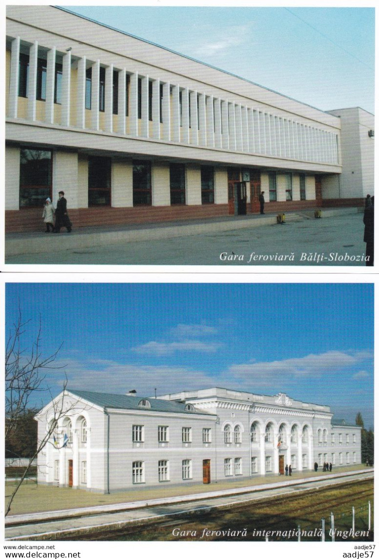 Moldova, 2004, 10 Railwaystations Compleet MNH** - Gares - Sans Trains