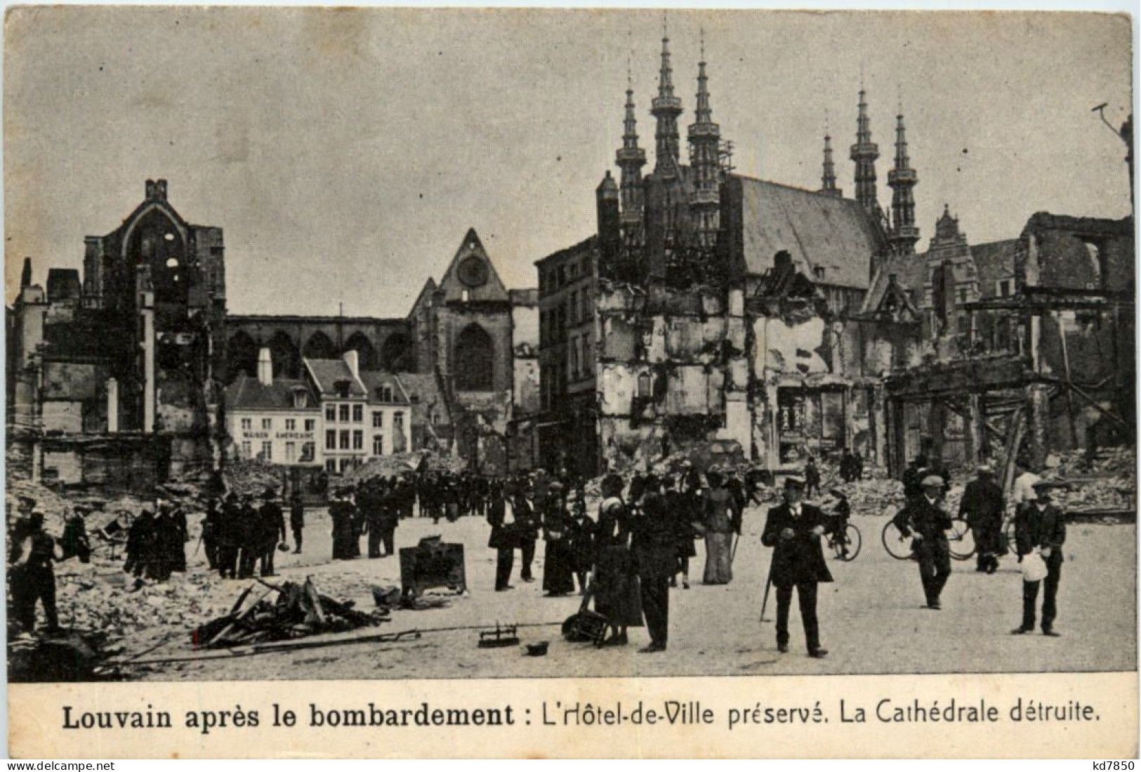 Louvain Apres Le Bombardement - Leuven